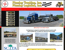 Tablet Screenshot of plumleytrucking.com